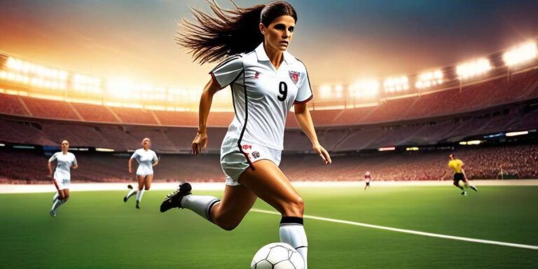 Mia Hamm, exfutbolista profesional estadounidense, es reconocida como una leyenda del fútbol femenino.